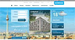 Desktop Screenshot of howoge.de